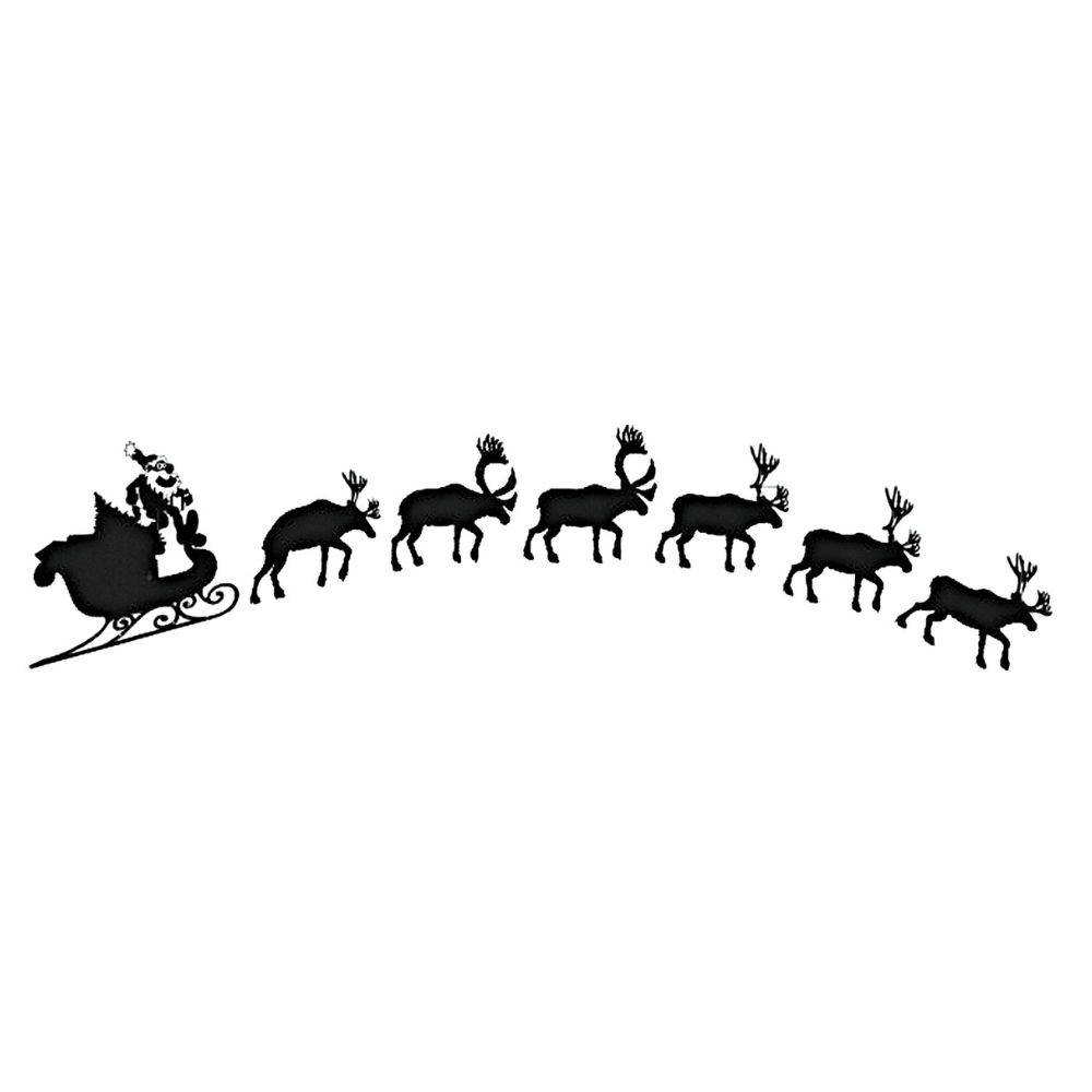 Encaustic Holzstempel - Weihnachtsschlitten